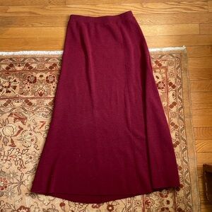 Vintage 100% Wool Midi Skirt
